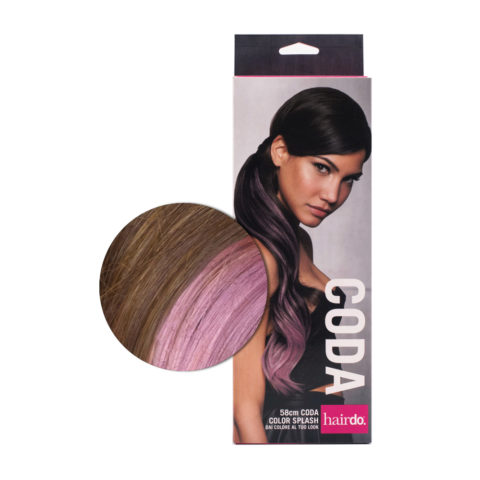 Hairdo Cola Color Splash Buttered Toast / Lavander 58 cm - cola lavanda sobre rubio oscuro