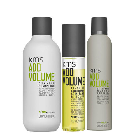 Add Volume Shampoo 300ml Leave-In Conditioner Spray 150 ml Styling Foam 300ml