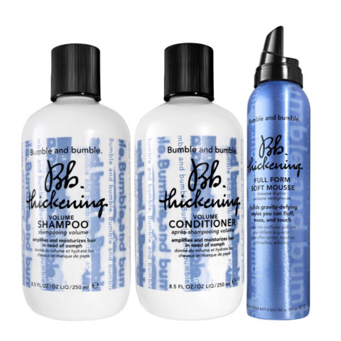 Bumble and bumble. Bb. Thickening Volume Shampoo 250ml Conditioner 250ml Soft Mousse 150ml