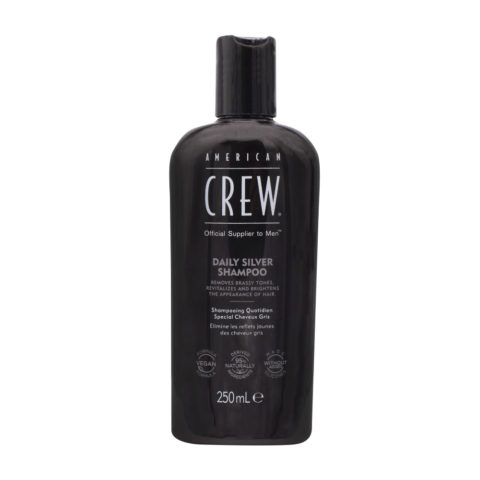 American Crew Daily Silver Shampoo 250ml - champú de uso diario para cabello gris