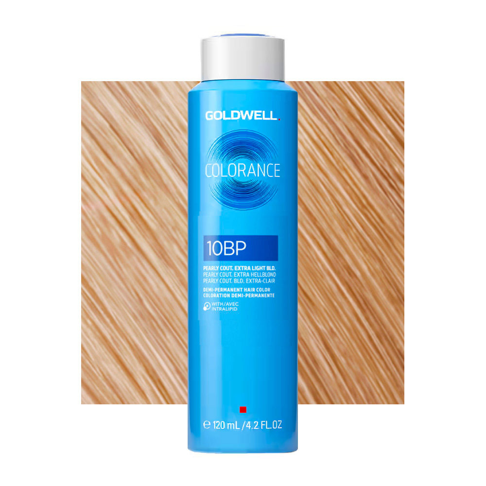 10BP Rubio platino nacarado couture  Goldwell Colorance Cool blondes can 120ml