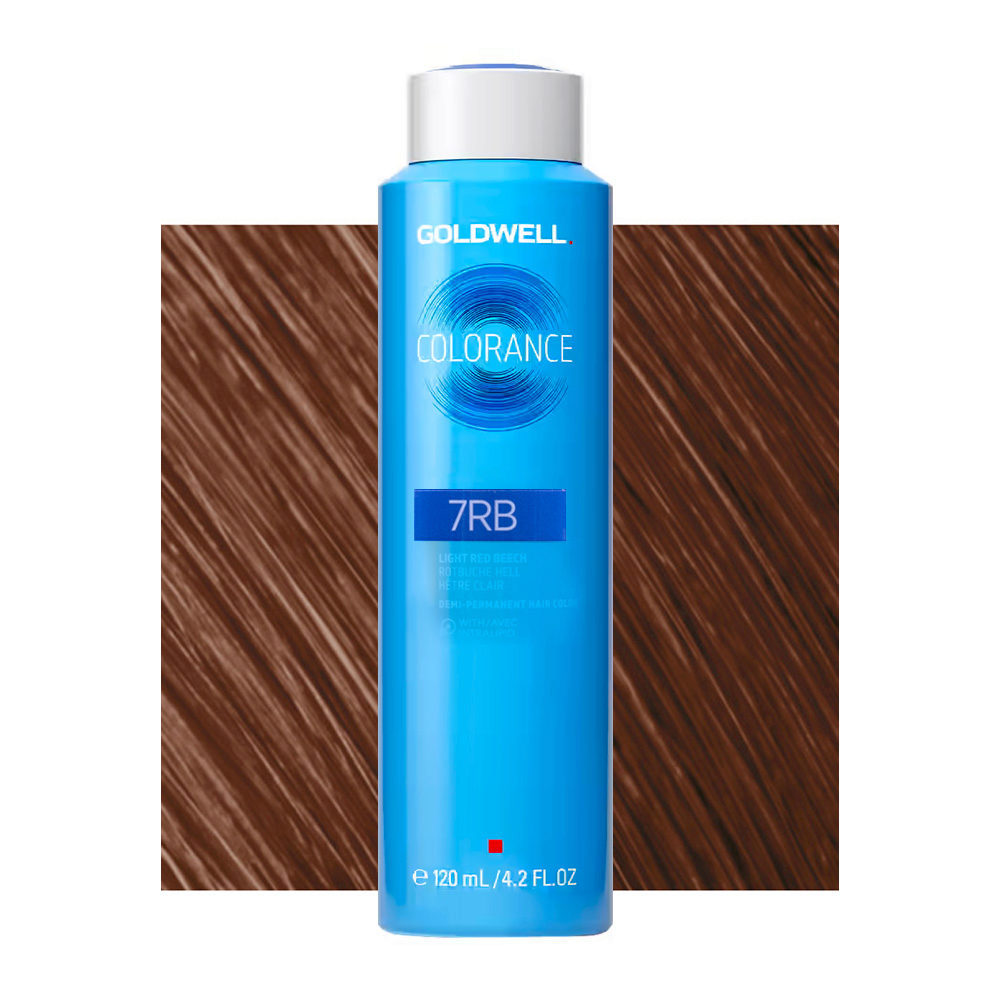 7RB Haya rojo claro Goldwell Colorance Warm browns can 120ml