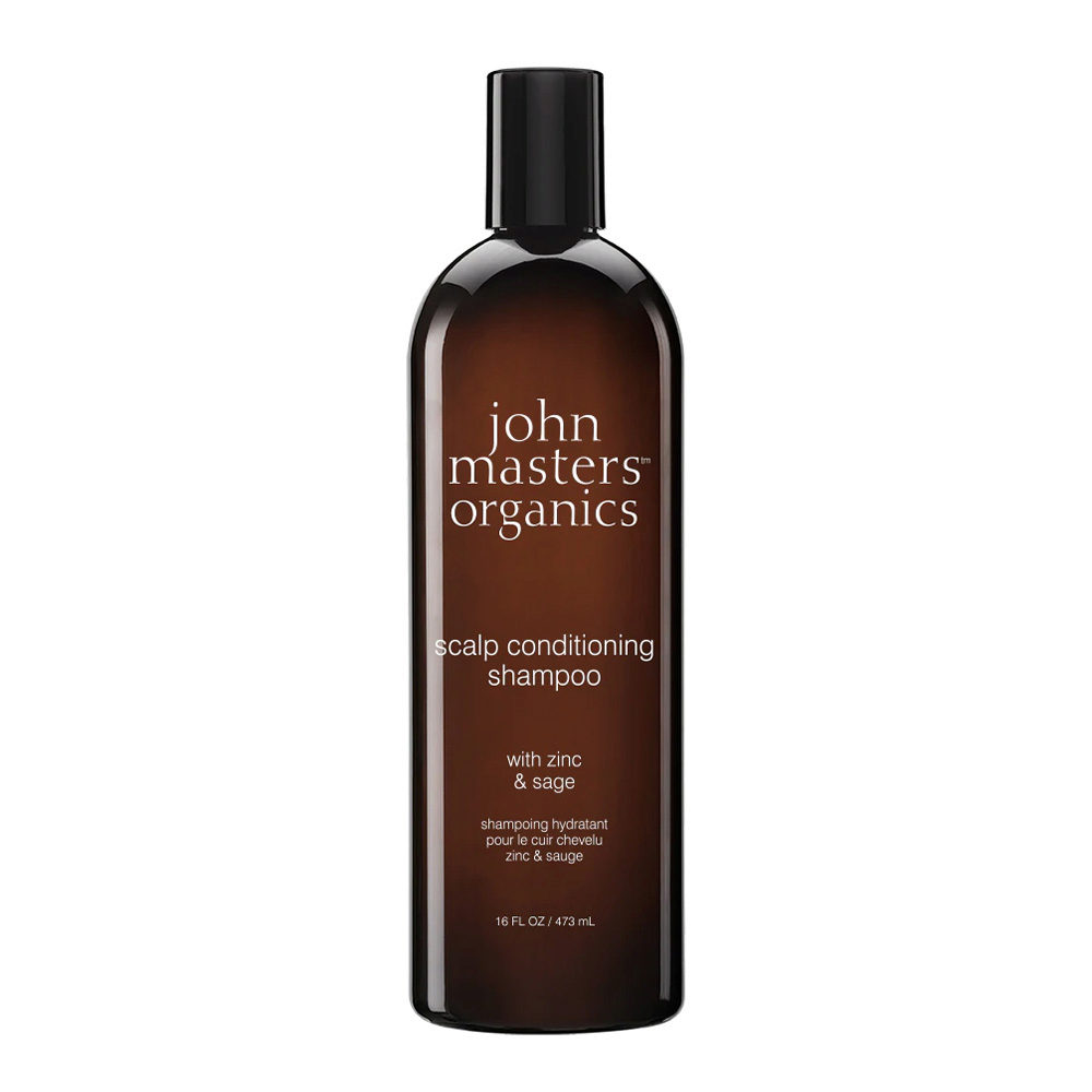 John Masters Organics Shampoo With Conditioner With Zinc & Sage 473ml - champú para cuero cabelludo seco con zinc y salv