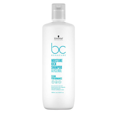 Schwarzkopf BC Bonacure Moisture Kick Shampoo Glycerol 1000ml -  champú para cabello seco