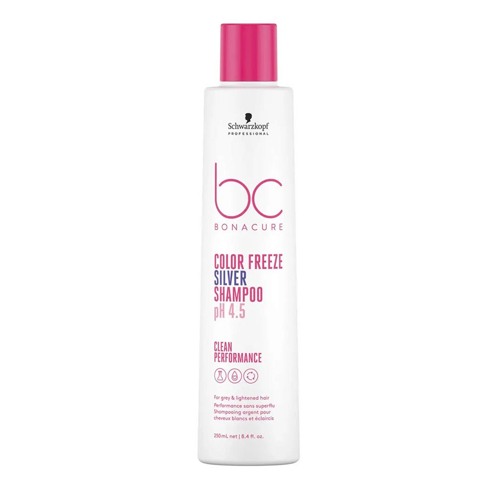 Schwarzkopf BC Bonacure Color Freeze Silver Shampoo pH 4.5 250ml - champú pigmentado para tonos fríos