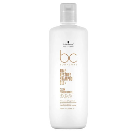 Schwarzkopf BC Bonacure Time Restore Shampoo Q10+ shampoo 1000ml - champú para cabello maduro