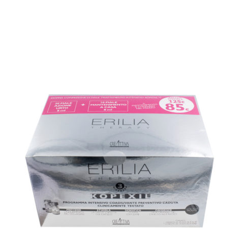 Creattiva Erilia Kopexil Cofanetto Fiale Anticaduta 20x8ml + 10x8ml - tratamiento intensivo anticaída