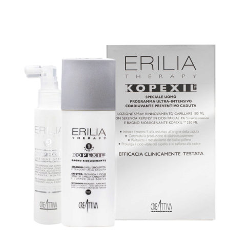 Creattiva Erilia Kopexil Juego de Loción 100ml Baño Reoxigenante 250ml