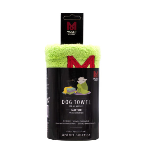 Moser Animal Dog Towel 61x61cm  -  toalla verde para perros