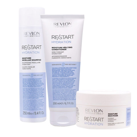 Revlon Restart Hydration Shampoo250ml Conditioner200ml Mask250ml