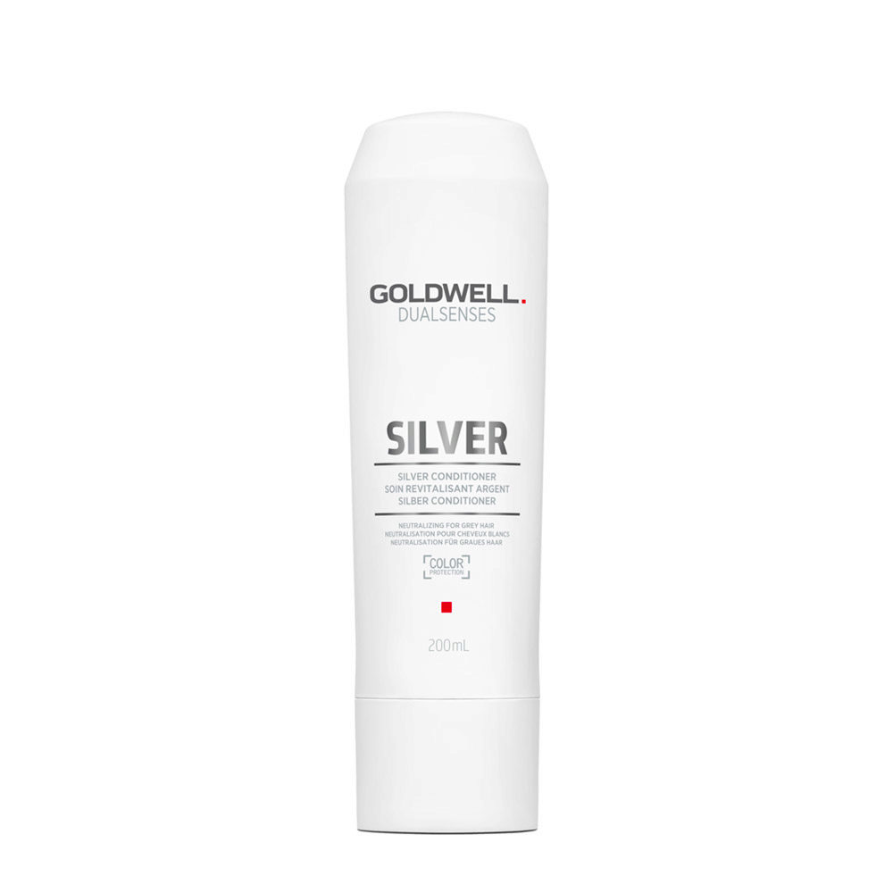 Goldwell Dualsenses Silver Conditioner 200ml - acondicionador para cabellos grises y rubios fríos