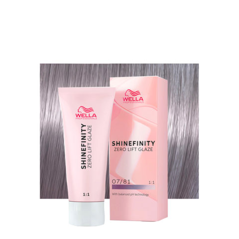 Shinefinity Smoky Opal 07/81 Rubio Medio Perla Ceniza 60ml- coloración demipermanente