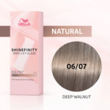 Wella Shinefinity Deep Walnut 06/07 Rubio Oscuro Arena Natural 60ml - coloración demipermanente