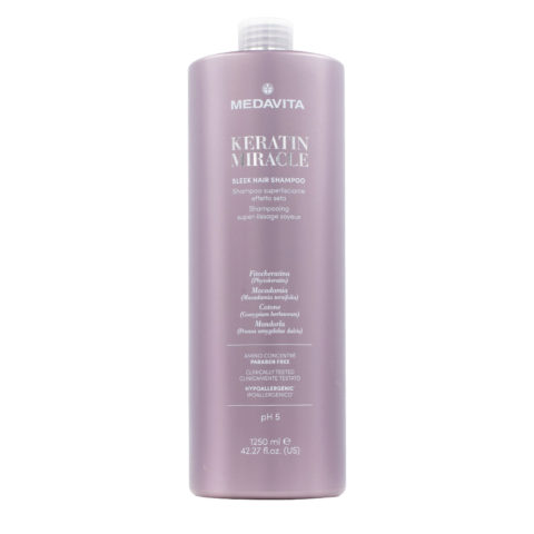 Lunghezze Keratin Miracle Sleek Hair Shampoo 1250ml - champú suavizante