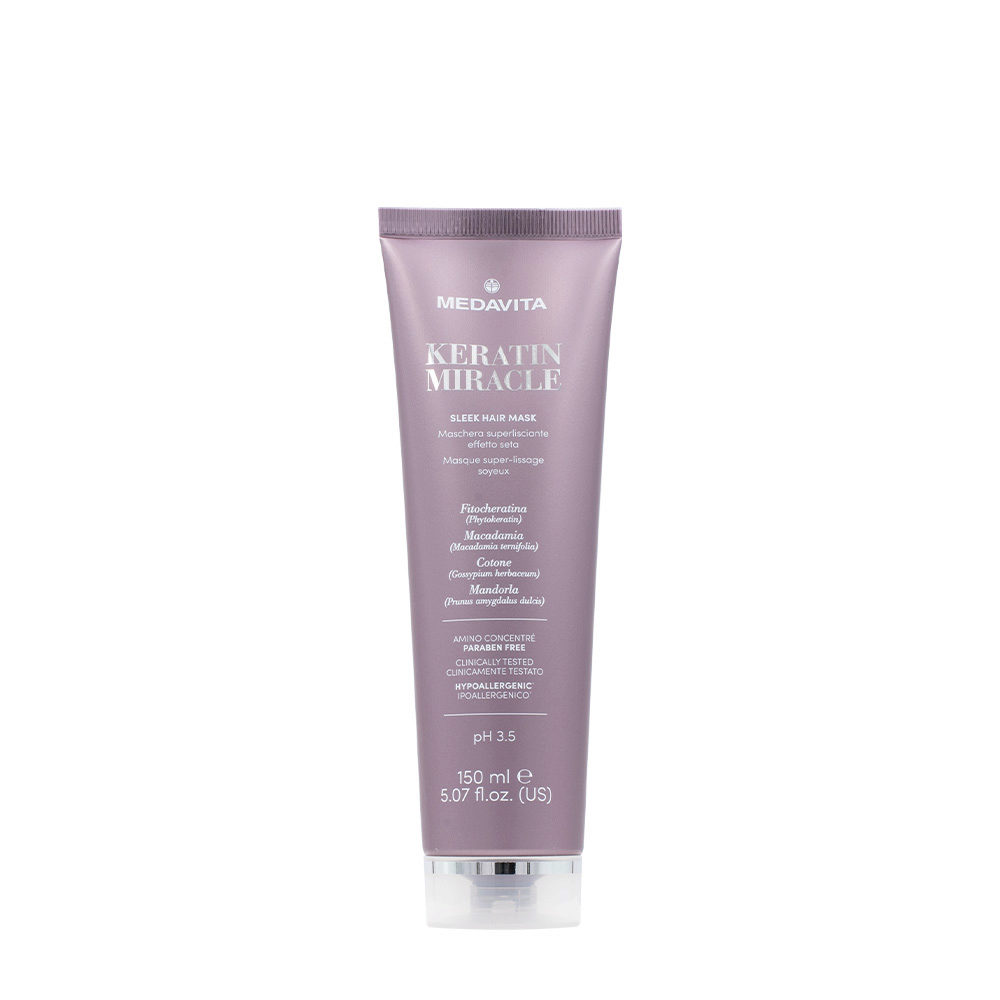 Medavita Lunghezze Keratin Miracle Sleek Hair Mask 150ml - mascarilla suavizante