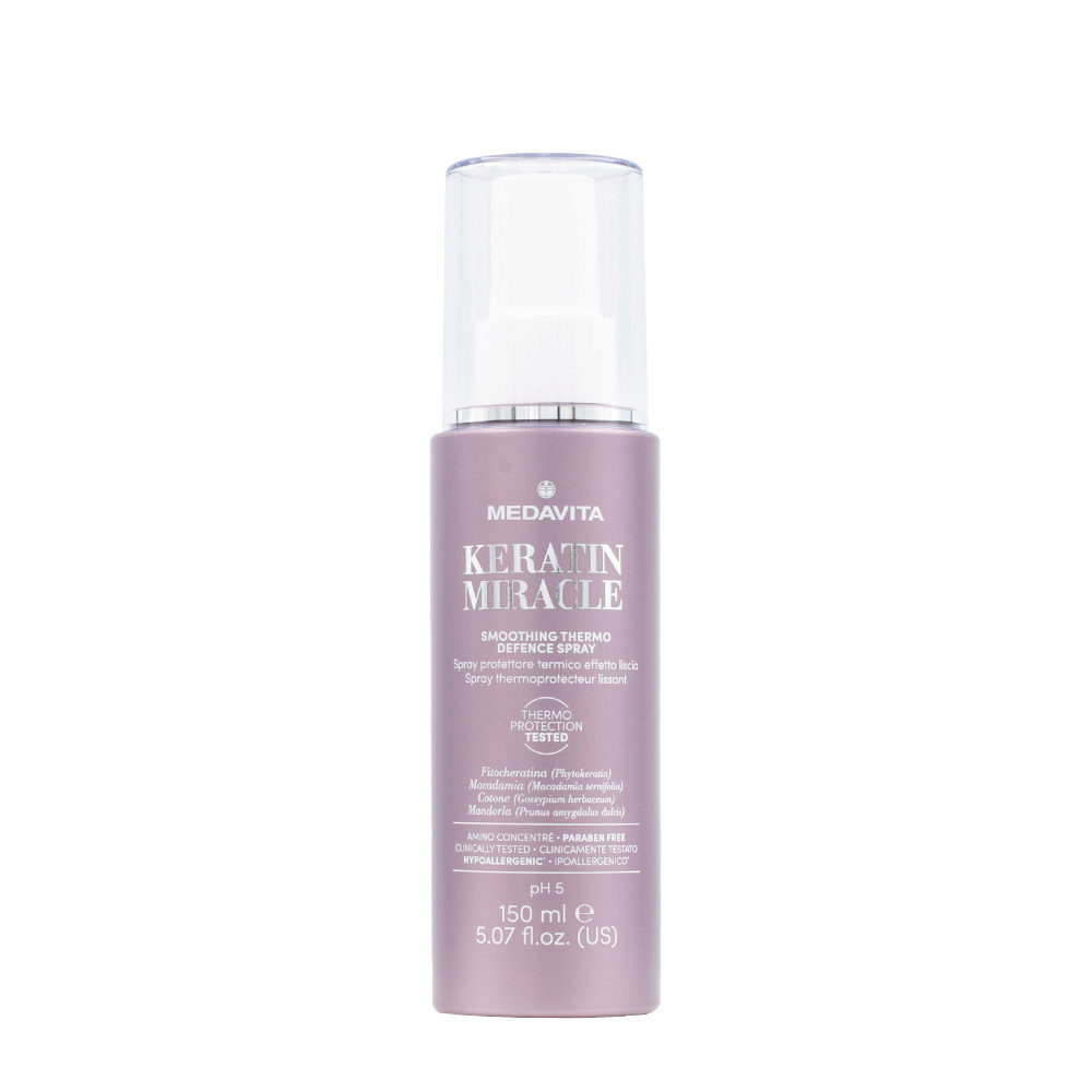 Medavita Lunghezze Keratin Miracle Smoothing Thermo Defence Spray 150ml - termoprotector