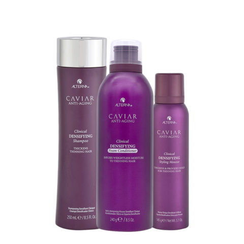 Alterna Caviar Clinical Densifying Shampoo 250ml Conditioner 240g Styling Mousse145g