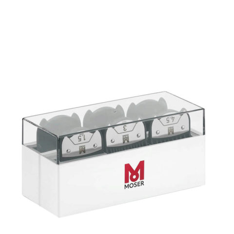 Moser Box Magnetic Premium - caja con 6 peines magnéticos de 1,5/3/4,5/6/9/12 mm
