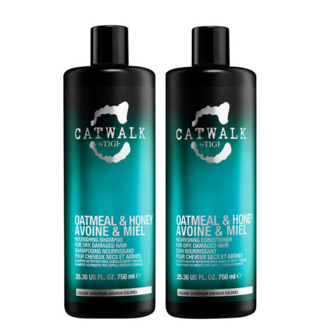 Tigi Catwalk Oatmeal & Honey Nourishing Shampoo 750ml Conditioner 750ml