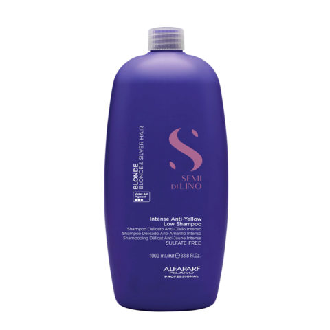 Alfaparf Milano Semi di Lino Blonde Anti Yellow Low Shampoo 1000ml - champú suave antiamarillo