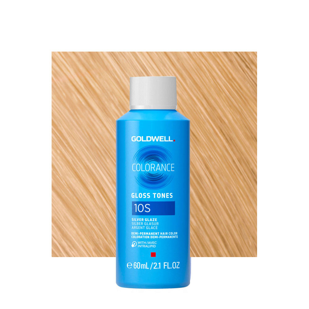 10S Goldwell Colorance Gloss Tones Cool Blonde Silver Glaze 60ml - coloración demi-permanente