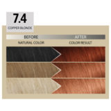 Alfaparf Milano Il Salone Plex Rebuilder Color Kit 7.4 Rubio Cobrizo - coloración permanente en crema
