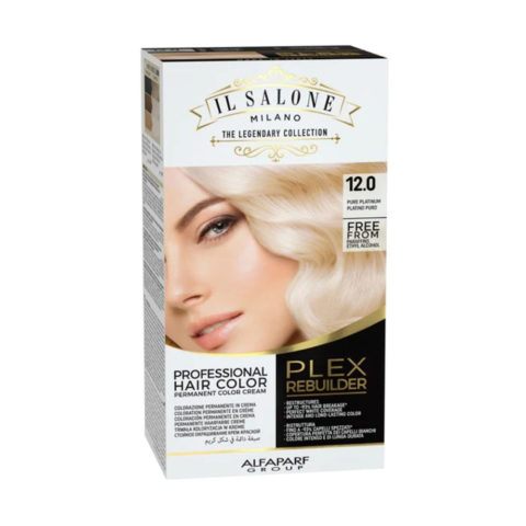 Il Salone Plex Rebuilder Color Kit 12.0 Platino Puro - coloración permanente en crema