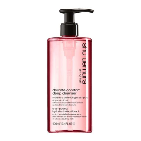 Shu Uemura Deep Cleansers Delicate Comfort Shampoo 400 ml - champú para el cabello y la piel seca
