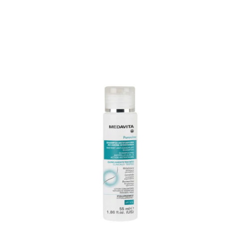 Cute Puroxine Instant Anti-Dandruff Shampoo 55ml  - champú anticaspa instantáneo pH 5.5