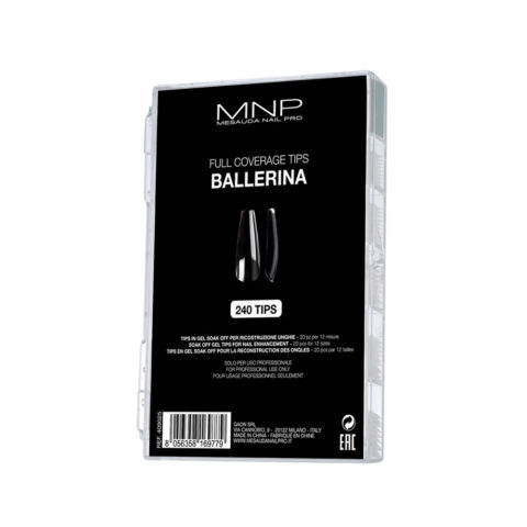 Mesauda MNP Full Coverage Tips Ballerina 240 pz-uñas postizas de gel soak para la reconstrucción