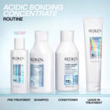Redken Acidic Bonding Concentrate Pre Treatment 150ml Shampoo 300ml Conditioner 300ml Leave-in Treatment 150ml