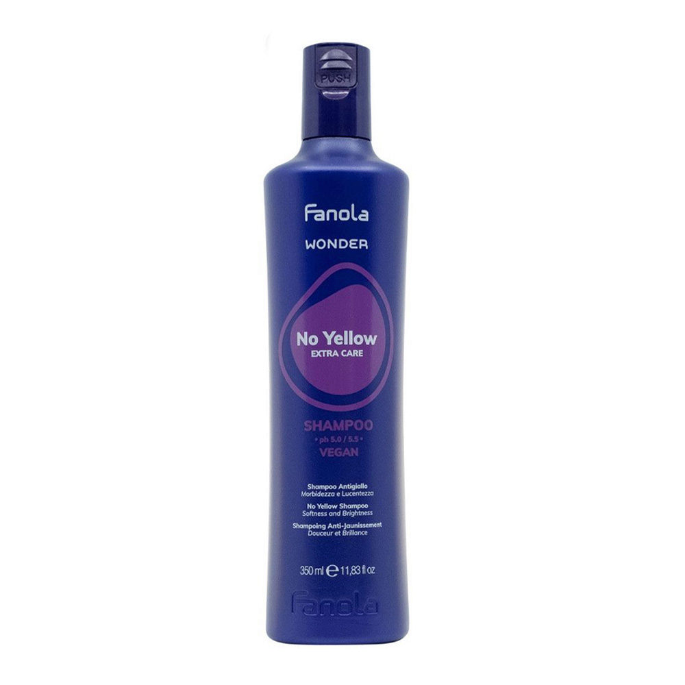Fanola Wonder No Yellow Extra Care Shampoo 350ml - champú antiamarillo