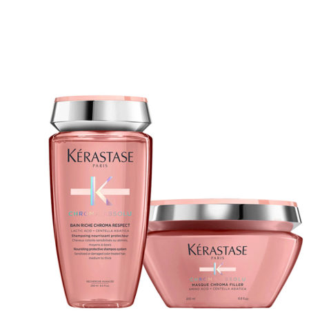 Kerastase Chroma Absolu Bain Riche Chroma 250ml Masque Chroma Filler 200ml