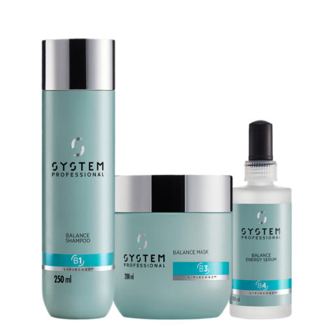 System Professional Balance Shampoo B1, 250ml B3, 200ml Energy Serum 100ml