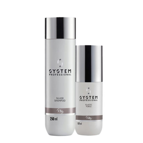 System Professional Silver Shampoo X1s, 250ml Elastic Force X2e, 125ml