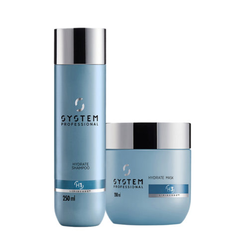 System Professional Hydrate Shampoo H1, 250ml Mask H3, 200ml