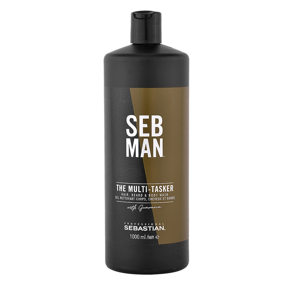 Sebastian Man The Multitasker Hair Beard & Body Wash 1000ml - Champù 3 en 1