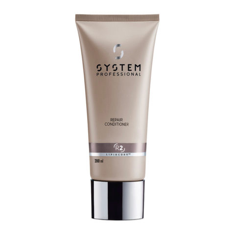 System Professional Repair Conditioner R2, 200ml - Acondicionador de Queratina para Cabello Danado