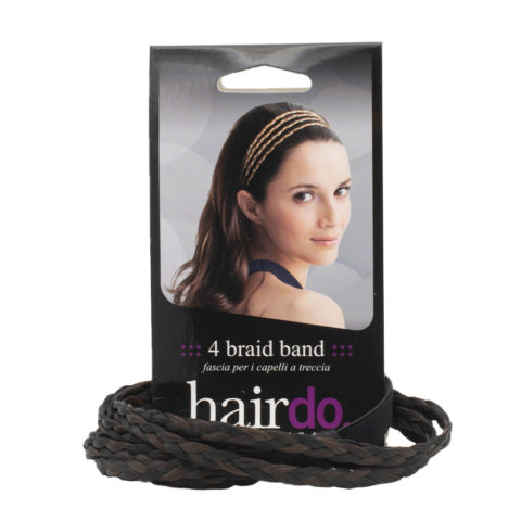 Hairdo 4 Braid Band Negro/marrón oscuro - bandas elásticas para el cabello