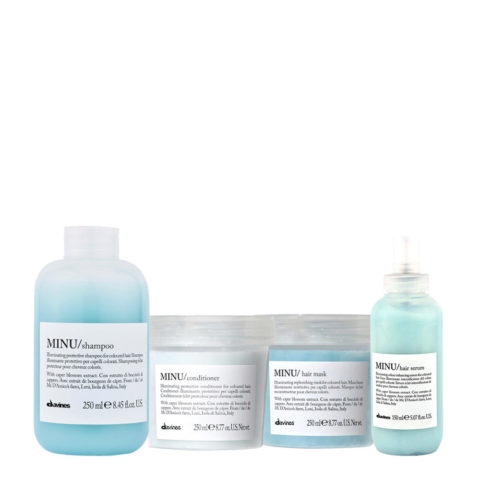Essential hair care Minu Shampoo 250ml  Conditioner 250ml Mask 250ml Serum 150ml