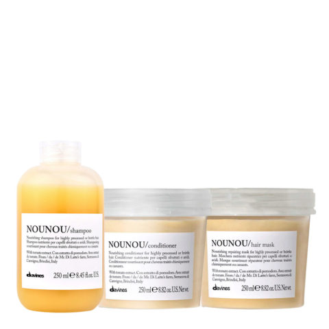 Essential hair care Nounou Shampoo 250ml Conditioner 250ml Mask 250ml