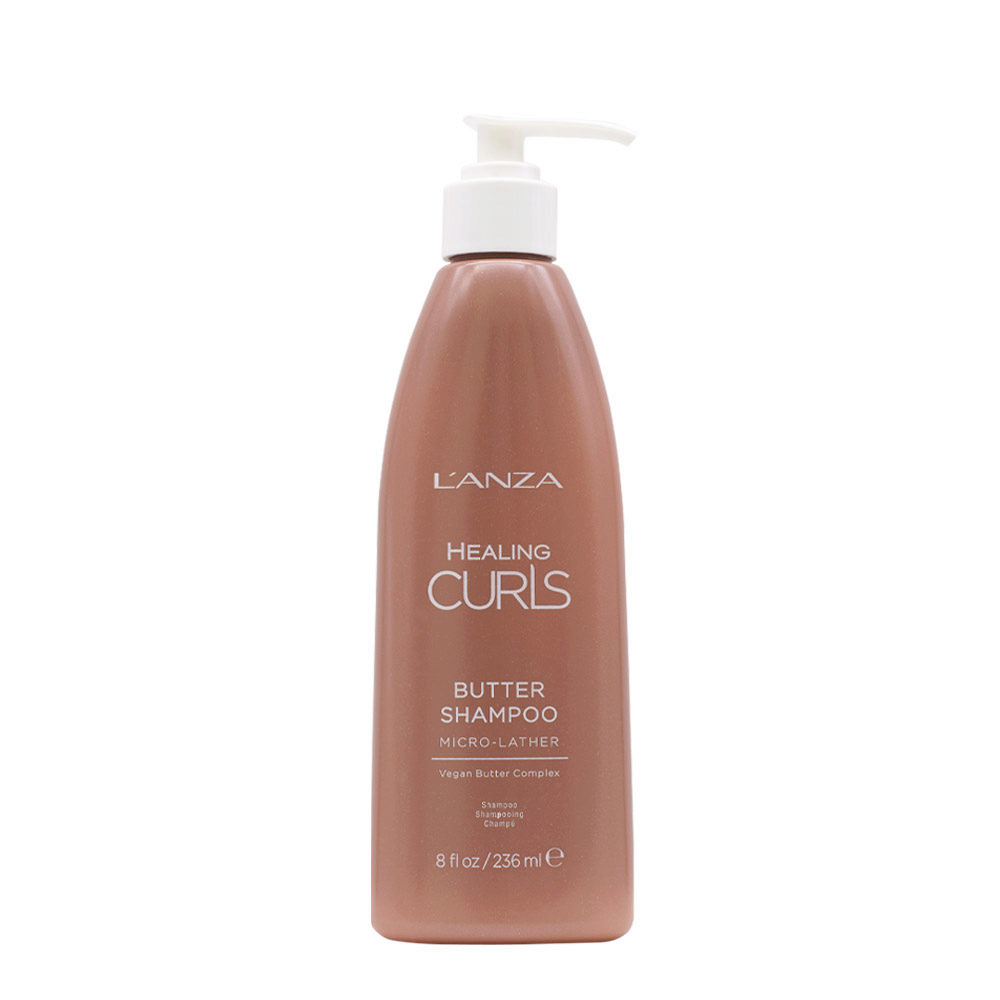 L' Anza Healing Curls Butter Shampoo 236ml - champú nutritivo para cabello rizado