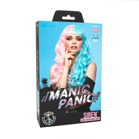 Manic Panic Cotton Candy Angel Siren Wig - peluca azul claro-rosa pastel