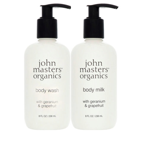 Geranium & Grapefruit Body Wash 236ml Body Milk 236ml