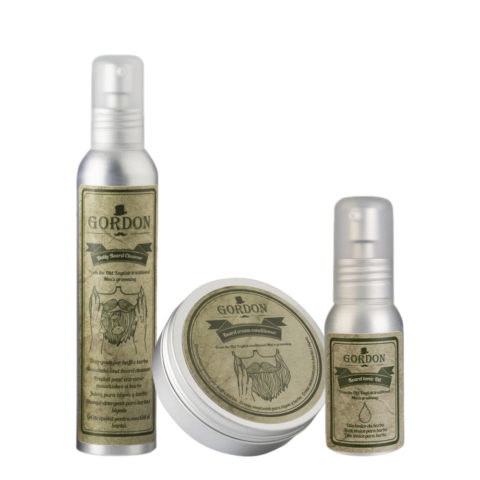 Gordon Limpiador Barba y Bigote 150ml Crema Suavizante Barba y Bigote 100ml Tónico para Barba 50ml