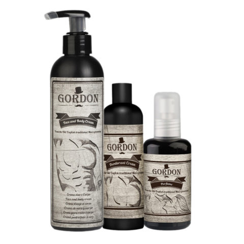 Crema facial y corporal Gordon 250ml Crema desodorante 100ml Perfume 100ml