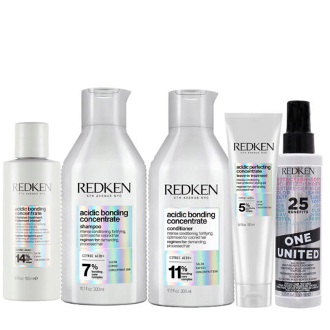 Redken ABC Pre Treatment 150ml Shampoo 300ml Conditioner 300ml Leave-in Treatment 150ml  One United Spray 150ml