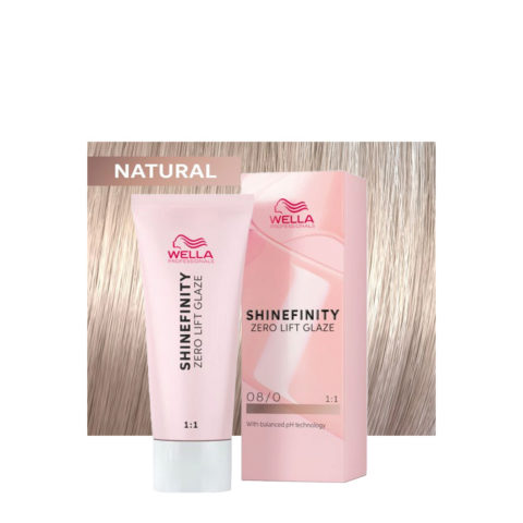 Shinefinity 08/0 Rubio Claro Natural 60ml - coloración demipermanente