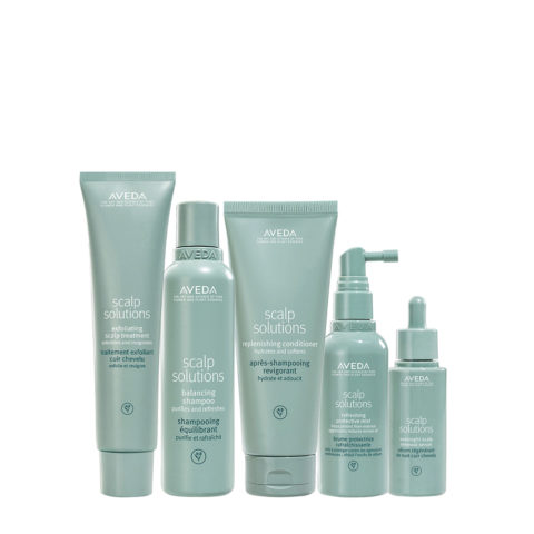 Aveda Scalp Solutions Treatment 150ml Shampoo 200ml Conditioner 200ml Protective Mist 100ml Overnight Serum 50ml