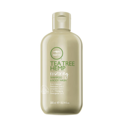 Tea Tree Hemp Restoring Shampoo & Body Wash 300ml - limpiador 2 en 1